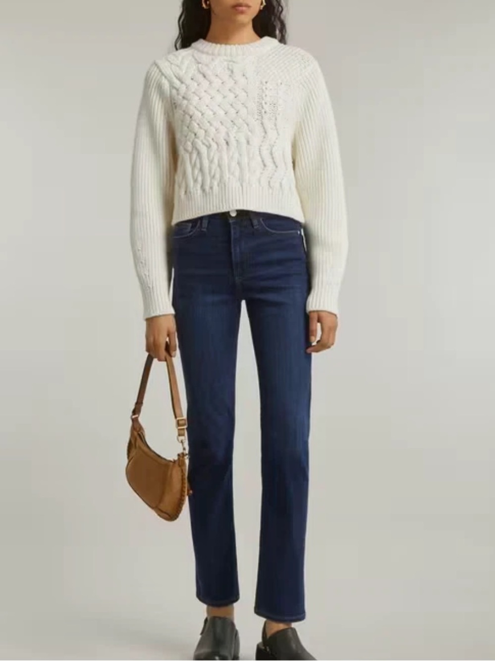 FRAME LE HIGH STRAIGHT HIGH RISE JEANS IN PARKWAY BLUE SIZE 28 $228